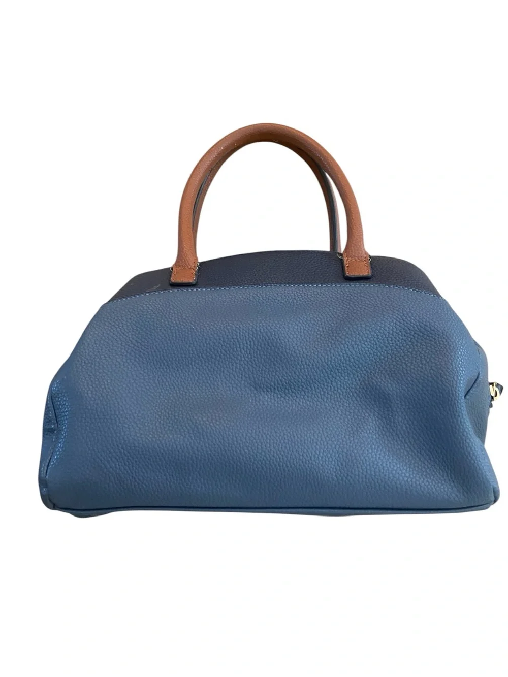 Nanette Lepore Blue Satchel with Brown Handles